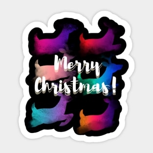 Deer Christmas Sticker